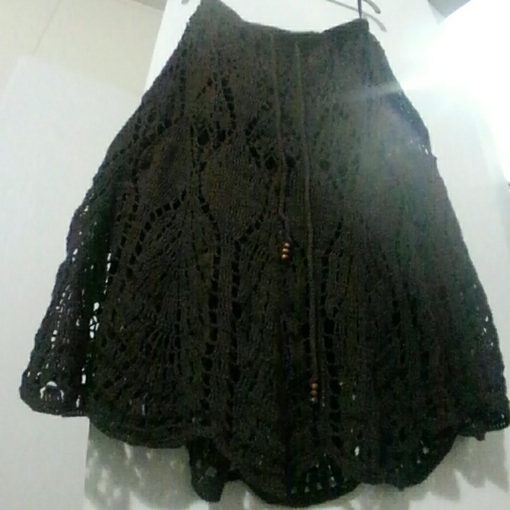 A brown skirt